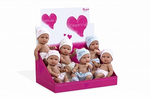 Кукла из серии Arias Elegance, виниловая, в шапочке с бантиком, 33 см., 6 видов (Arias, Т11072)